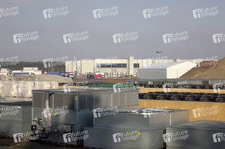Baustelle der Tesla Gigafactory 4 in Grünheide