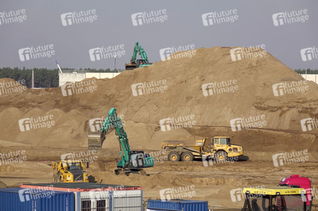Baustelle der Tesla Gigafactory 4 in Grünheide