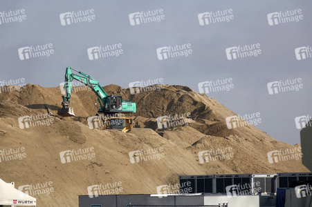 Baustelle der Tesla Gigafactory 4 in Grünheide