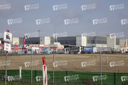 Baustelle der Tesla Gigafactory 4 in Grünheide