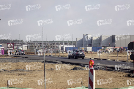 Baustelle der Tesla Gigafactory 4 in Grünheide