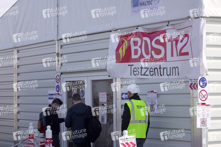 Baustelle der Tesla Gigafactory 4 in Grünheide