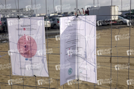 Baustelle der Tesla Gigafactory 4 in Grünheide