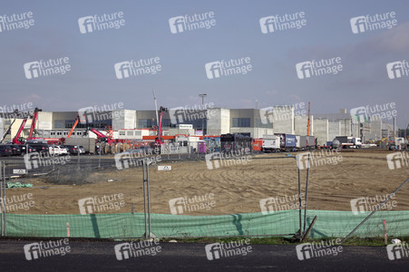 Baustelle der Tesla Gigafactory 4 in Grünheide