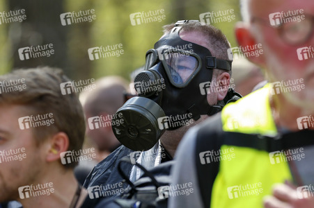 Demonstration gegen die bundesweite Verschärfung des Infektionsschutzgesetzes in Berlin