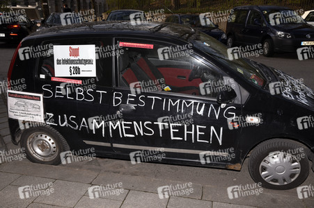 Demonstration gegen die bundesweite Verschärfung des Infektionsschutzgesetzes in München