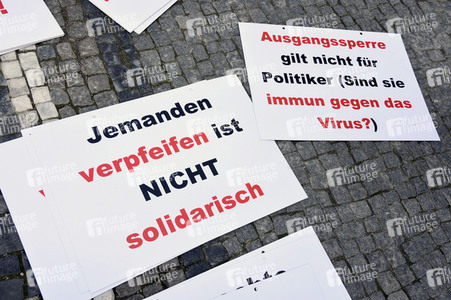 Demonstration gegen die bundesweite Verschärfung des Infektionsschutzgesetzes in München
