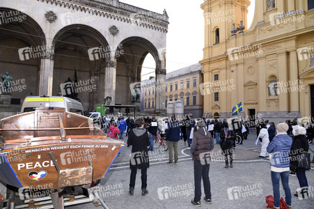 Demonstration gegen die bundesweite Verschärfung des Infektionsschutzgesetzes in München