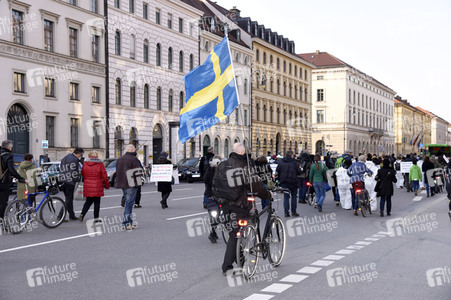 Demonstration gegen die bundesweite Verschärfung des Infektionsschutzgesetzes in München