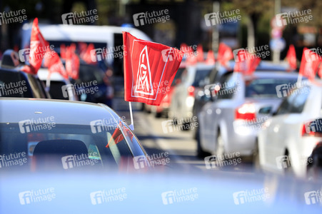 Aktion der IG-Metall 'Gleiche Arbeit - gleicher Lohn' in Berlin