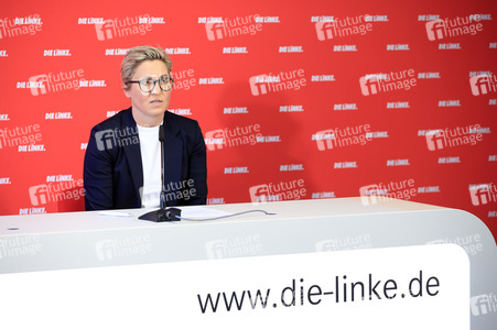 Pressekonferenz mit Susanne Hennig-Wellsow in Berlin