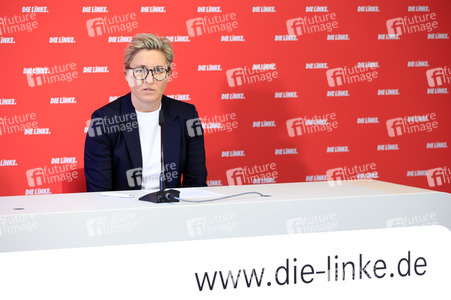 Pressekonferenz mit Susanne Hennig-Wellsow in Berlin
