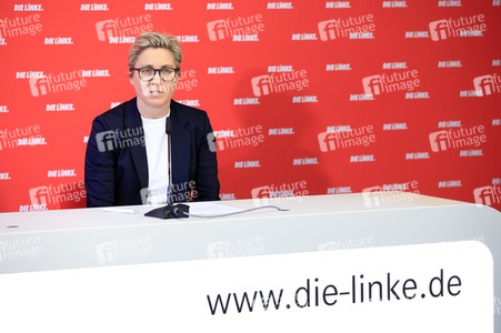 Pressekonferenz mit Susanne Hennig-Wellsow in Berlin