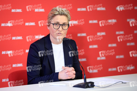 Pressekonferenz mit Susanne Hennig-Wellsow in Berlin