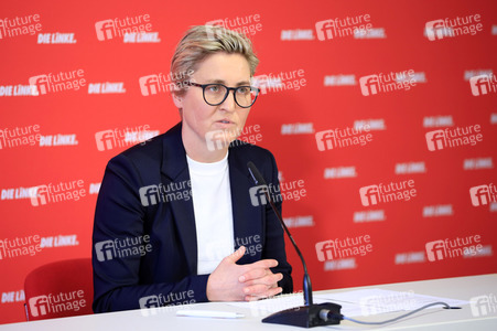 Pressekonferenz mit Susanne Hennig-Wellsow in Berlin