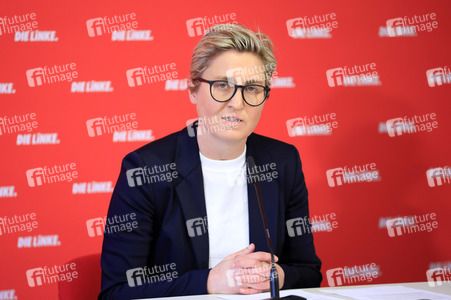 Pressekonferenz mit Susanne Hennig-Wellsow in Berlin