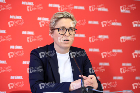 Pressekonferenz mit Susanne Hennig-Wellsow in Berlin