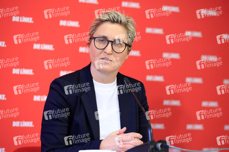 Pressekonferenz mit Susanne Hennig-Wellsow in Berlin