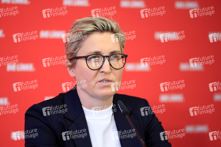 Pressekonferenz mit Susanne Hennig-Wellsow in Berlin