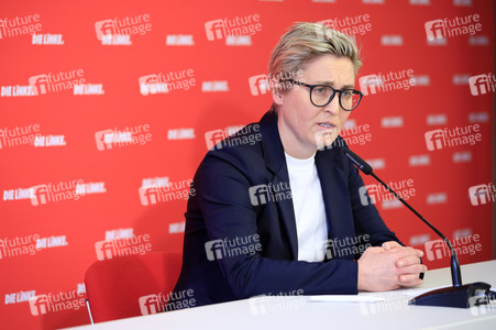 Pressekonferenz mit Susanne Hennig-Wellsow in Berlin