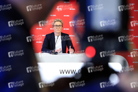 Pressekonferenz mit Susanne Hennig-Wellsow in Berlin