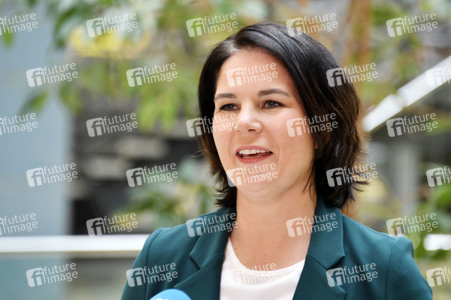 Pressestatement mit Annalena Baerbock in Berlin
