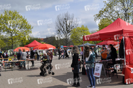 1. Mai Kundgebung der Partei Die Linke in Dresden