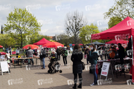 1. Mai Kundgebung der Partei Die Linke in Dresden
