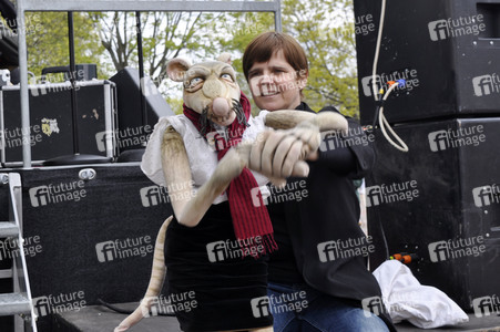 1. Mai Kundgebung der Partei Die Linke in Dresden