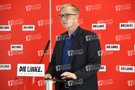 Pressestatement der Partei Die Linke in Berlin