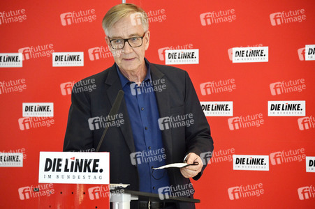Pressestatement der Partei Die Linke in Berlin