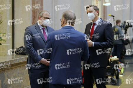 Fototermin mit Ronan Le Gleut im Bundesrat in Berlin