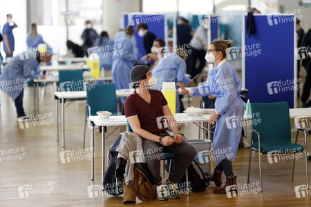Sonderimpfaktion in der Ditib Moschee in Köln