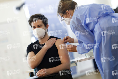 Sonderimpfaktion in der Ditib Moschee in Köln