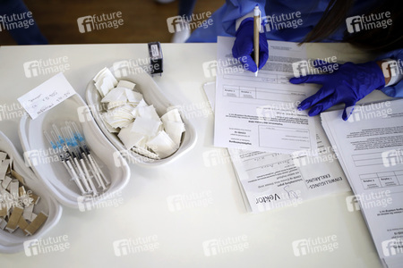 Sonderimpfaktion in der Ditib Moschee in Köln