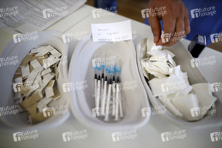 Sonderimpfaktion in der Ditib Moschee in Köln
