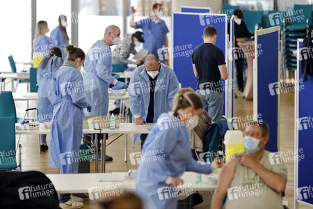 Sonderimpfaktion in der Ditib Moschee in Köln