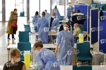 Sonderimpfaktion in der Ditib Moschee in Köln