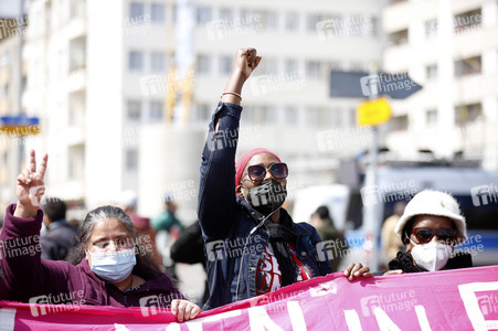 Demo gegen Gewaltübergriffe durch Polizisten in Berlin