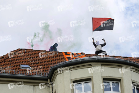 Demo gegen Gewaltübergriffe durch Polizisten in Berlin