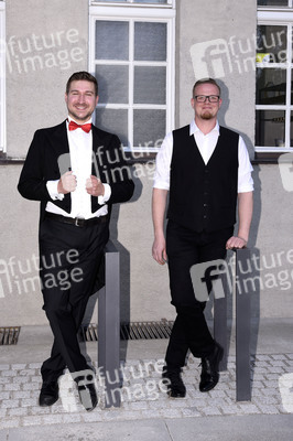 Christoph Baierl beim Streaming von 'Lebensfreude' in Haar