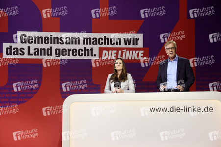 Bekanntgabe der Spitzenkandidatur der Partei Die Linke zur Bundestagswahl in Berlin