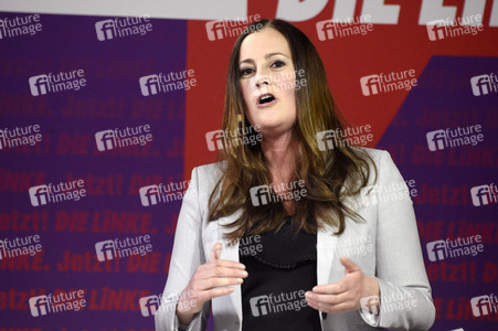 Bekanntgabe der Spitzenkandidatur der Partei Die Linke zur Bundestagswahl in Berlin