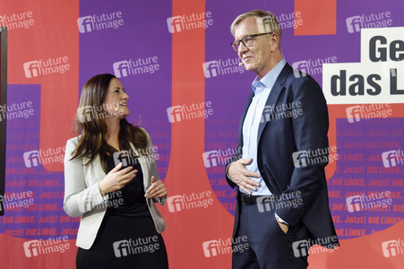 Bekanntgabe der Spitzenkandidatur der Partei Die Linke zur Bundestagswahl in Berlin