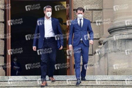 Ministerpräsident Söder empfängt Bundeskanzler Kurz in München