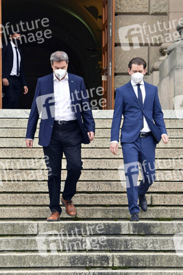 Ministerpräsident Söder empfängt Bundeskanzler Kurz in München