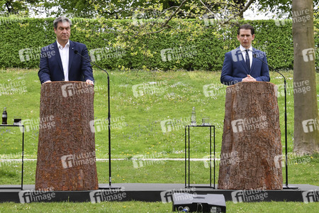 Ministerpräsident Söder empfängt Bundeskanzler Kurz in München