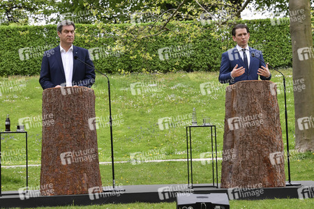 Ministerpräsident Söder empfängt Bundeskanzler Kurz in München
