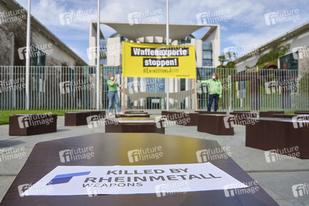 Greenpeace-Protest gegen Rüstungsindustrie in Berlin