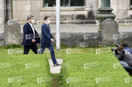 Ministerpräsident Söder empfängt Bundeskanzler Kurz in München